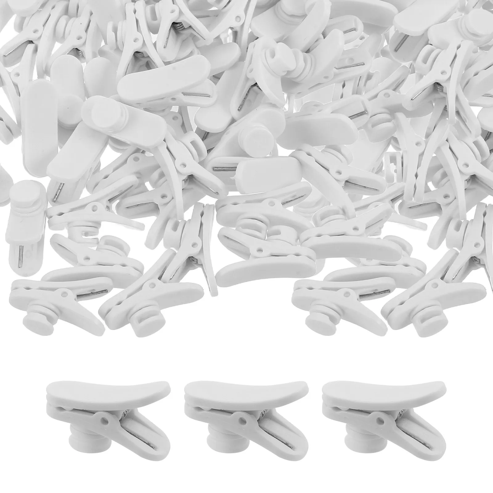 100Pcs Earphone Wire Clips Headphone Mount Cable Clothing Clip Wire Holder for Earbuds Microphone Cord Cable Management Secure