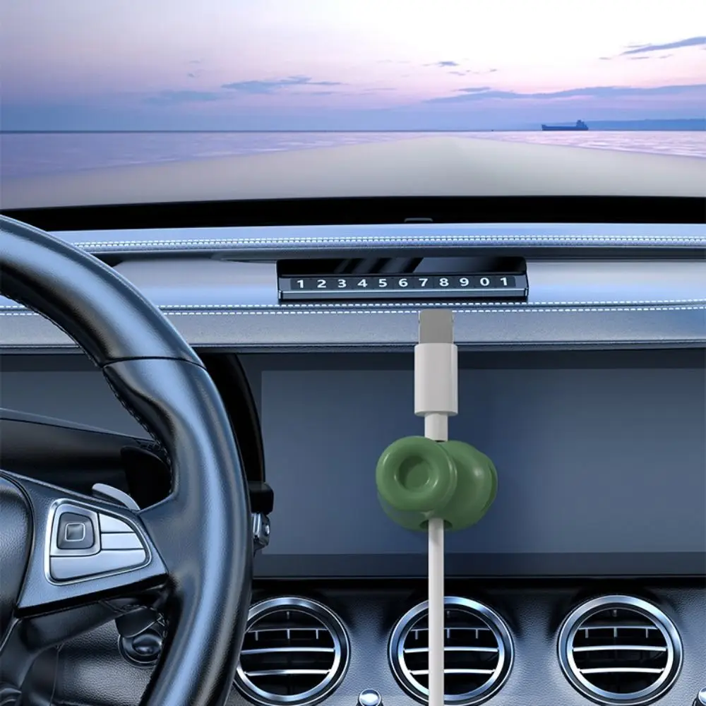 6Pcs Magnetic Magnetic Cable Clips Shoe Shape Charging Line Adjustable Cord Holder Adhesive Fixed Cable Management Wire Keeper