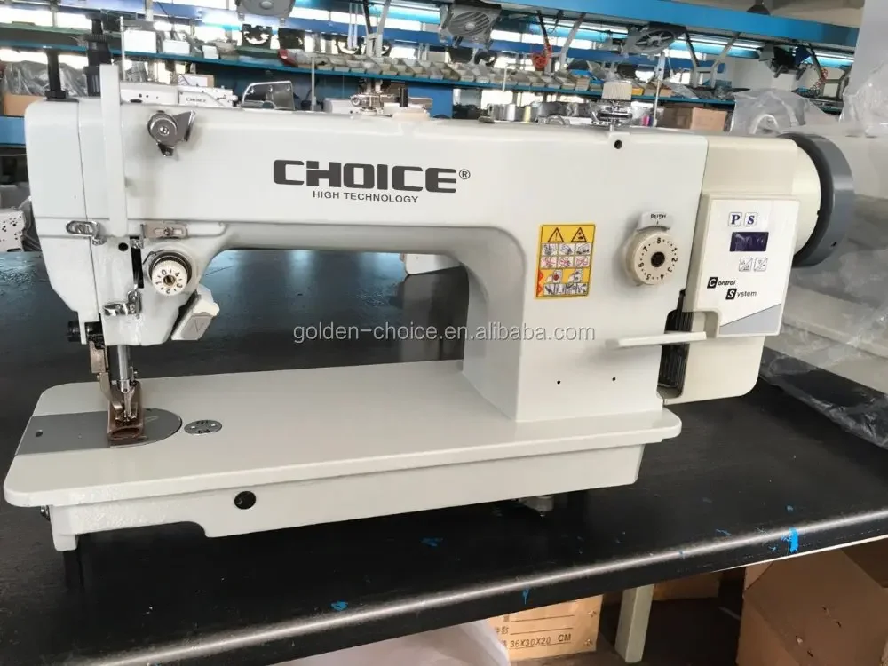 Direct Drive Single  Heavy Duty Leather Top & Bottom feed Walking Foot Lockstitch Industrial Sewing Machine GC0303D