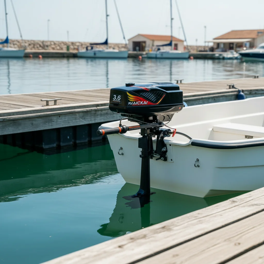 

2-тактный морской подвесной мотор Hangkai с диагональю 3,6 л.с. Зарядная лодка, установленная на корабе