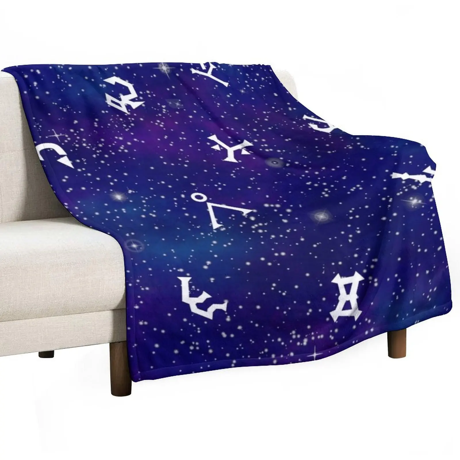 

Stargate galaxy glyphs Throw Blanket Nap Thin Picnic for babies Blankets