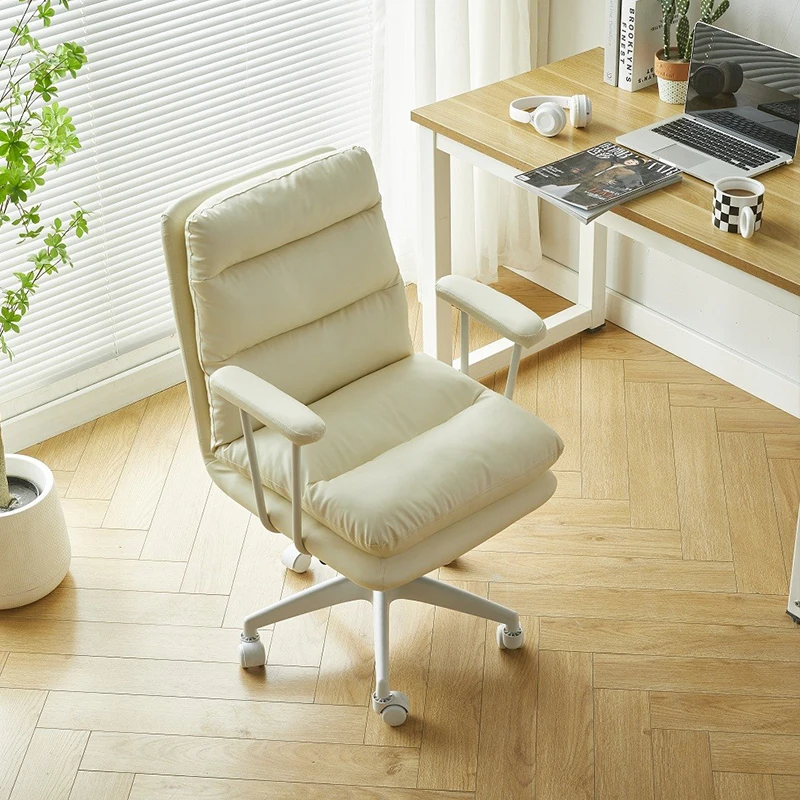 Modern Gaming Chair Playseat with Footrest Comfortable Swivel Chair for Living Room Relaxing Computer Work and Home Library