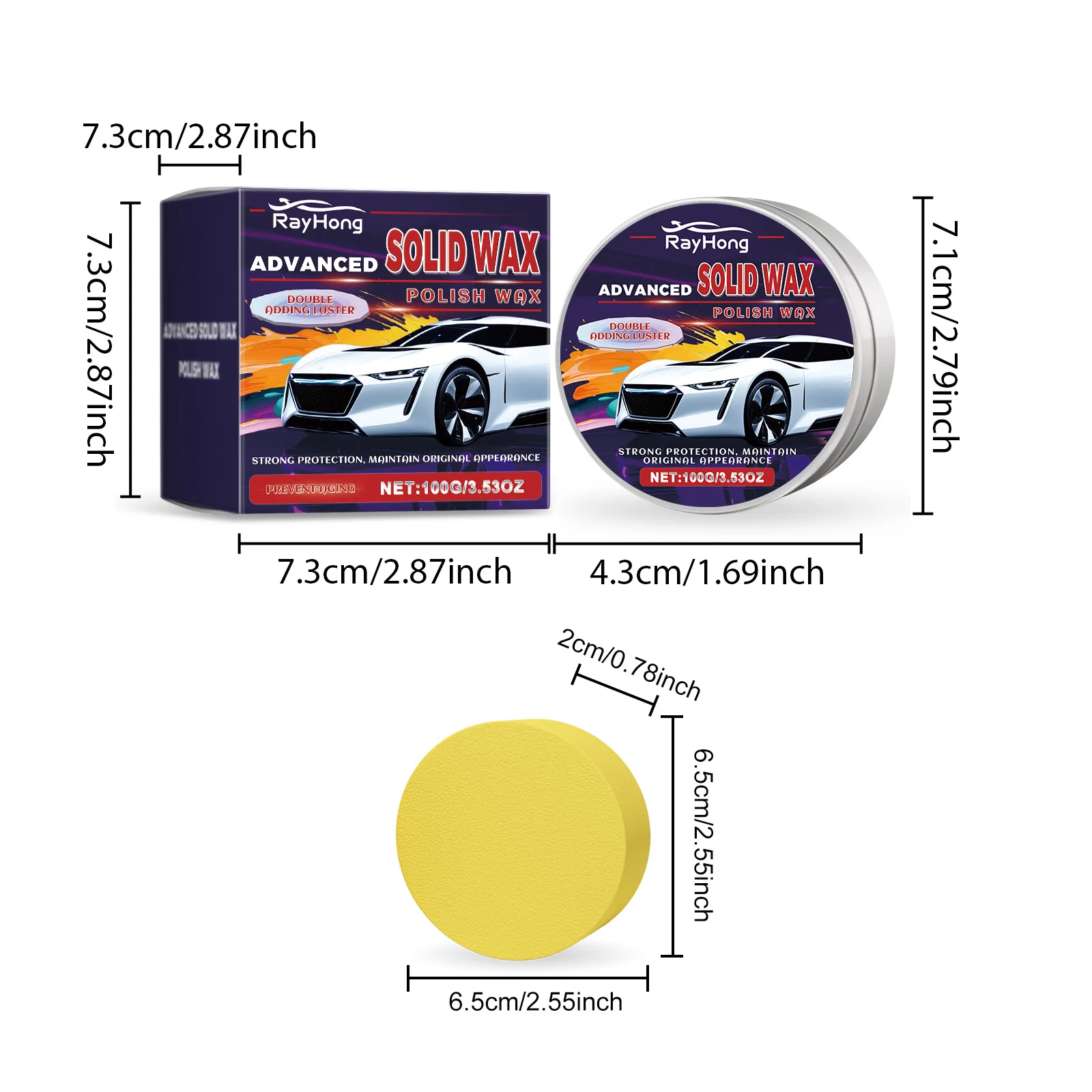 Car Polish & Coating Compound - Auto Paint Care, Scratch Remover, Restoration Detailing Kit For Cars, Trucks, Vehicles image 4