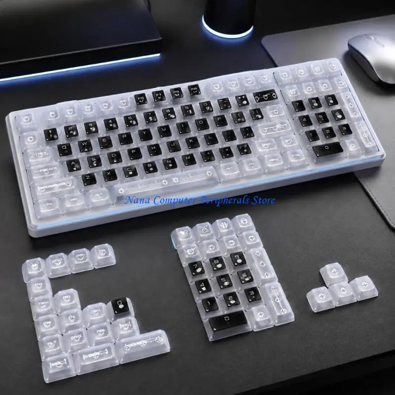 F68C Original Height Keycap Set Styling for ROG Azoth Extreme SE‌ 98HE 75% Keyboards