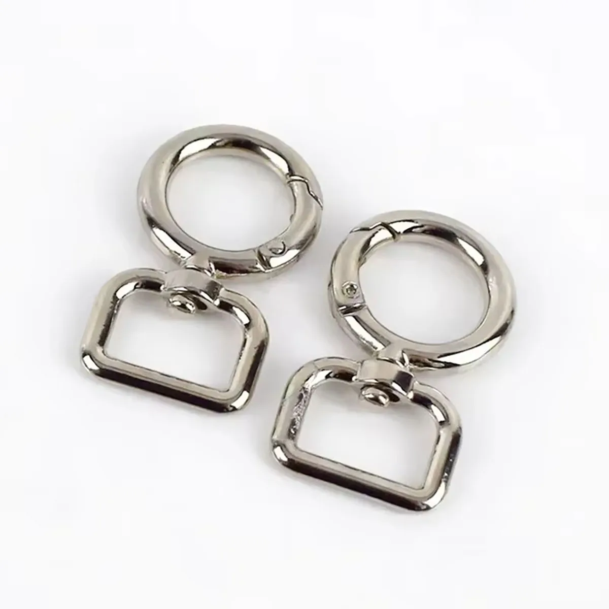 20-38mm Metal Swivel Lobster Clasp Bag Strap Spring Snap Buckle Carabiner Keychain Webbing Clasps Accessories Meetee 2/5/10Pcs