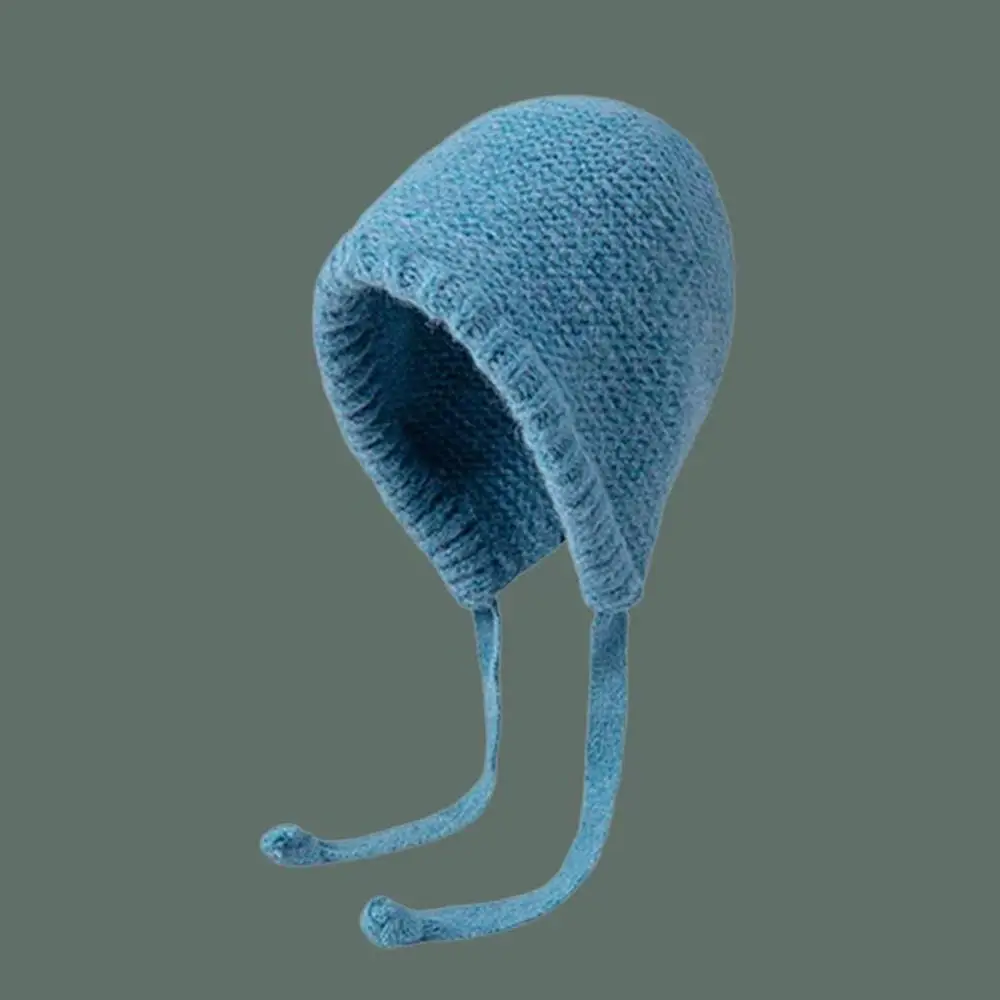 

Strap Caps Pullover Beanies Cap Shopping Bag Ear Protection Hat Korean Sweet Cute Casual Soft Plush Autumn And Winter Hats