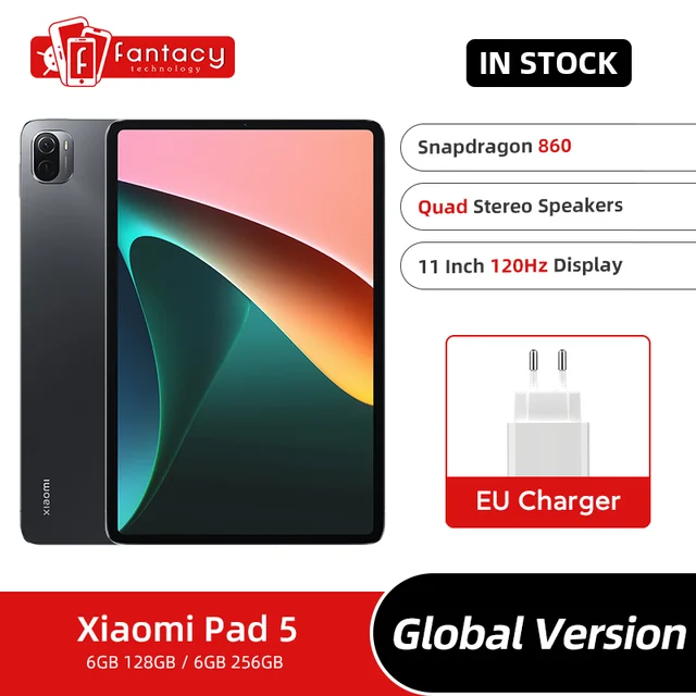 Xiaomi Mi Pad 5 Snapdragon 860 128GB / 256GB ROM Tablets 5 11Inch 2.5K  Screen Tablet 13MP Camera 8720mAh Battery MiPad 5