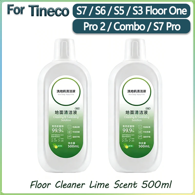Płyn czyszczący do robotów sprzątających Tineco FLOOR ONE S3/ S5/Pro2/Combo/S7Pro, wszystkie modele, zapach limonki, 500ml