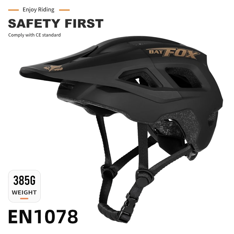 BATFOX New M Size Mountain Bicycle Helmet with 17 Ventilation and Breathable Riding Equipment Safety Helmet casco mtb