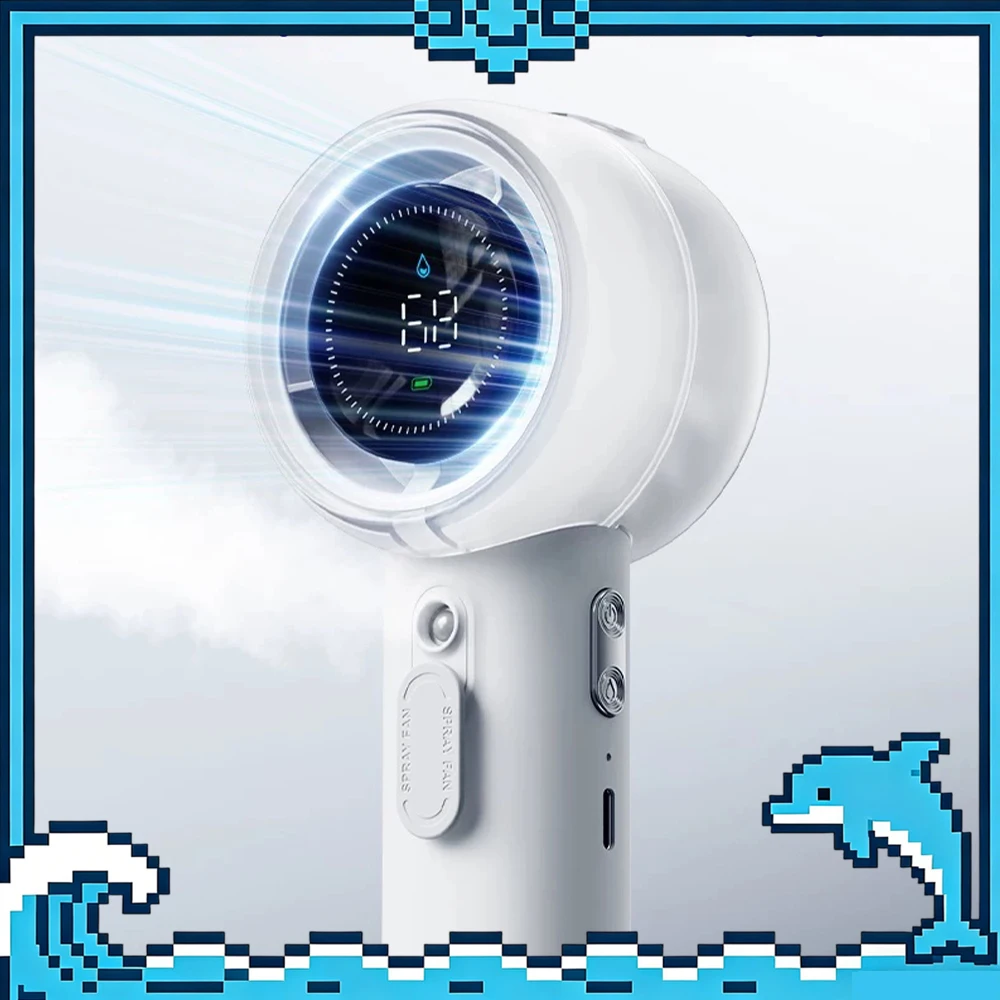 Airmate FREE1ULTRA Handheld Small Fan Brushless DC Motor 8600Rpm Higher Speed Handheld Fan Spray Blowing Dual Mode Low Noise