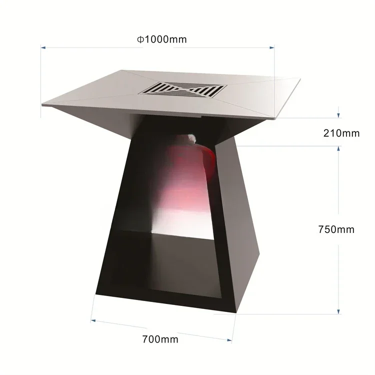 ^Or Outdoor barbeque charcoal grill oven rusted corten steel BBQ fire pit&*