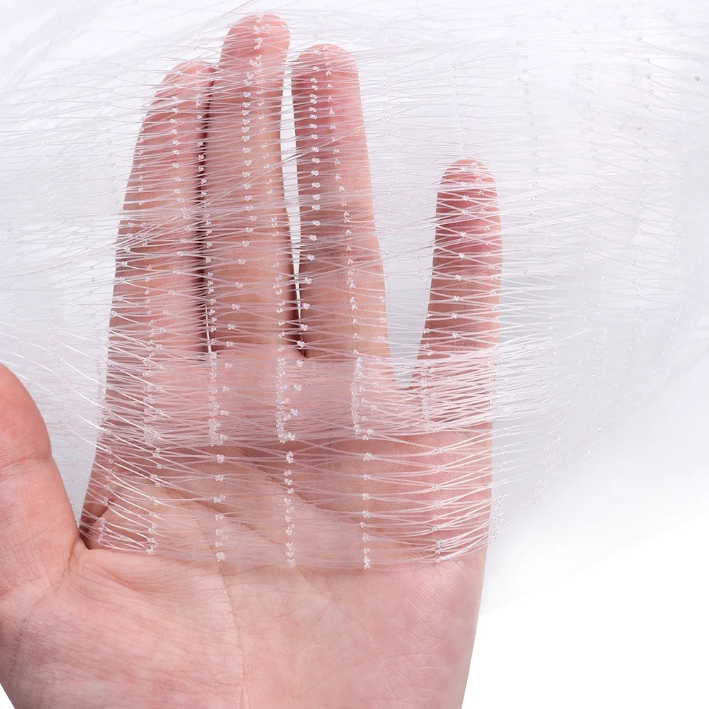 Lawaia Cast Net Monofilament Nylon American Style Fish Net Hand Throw Fishing Net With Sinker Outdoor Sport Fishing Network Tool