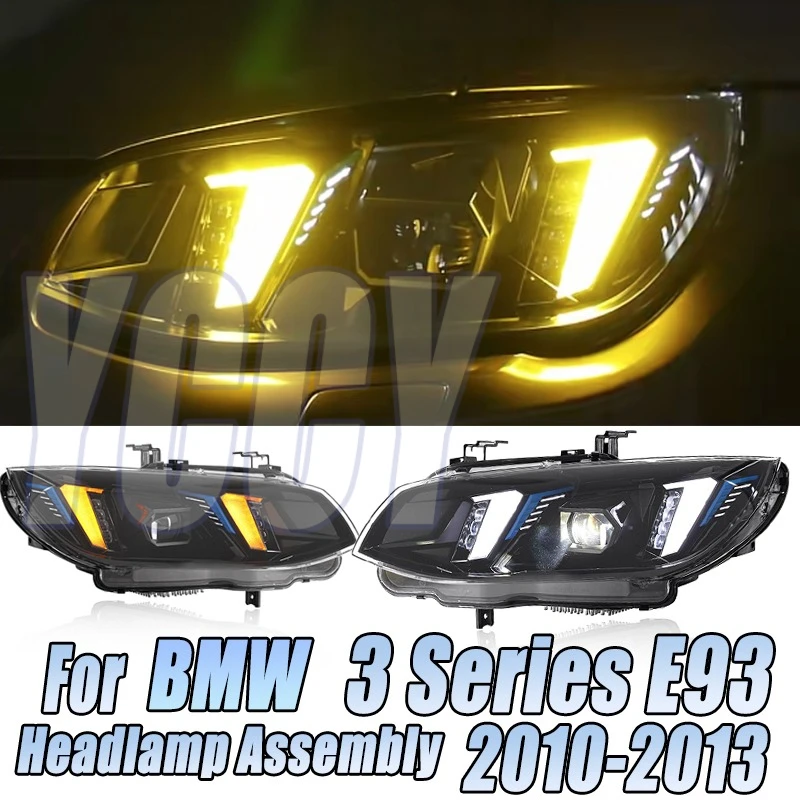 

Светодиодные фары в сборе для BMW 3 серии E92 E93 2010-2013, светодиодные фары Plug and Play со светодиодной подсветкой, модернизирующие фары