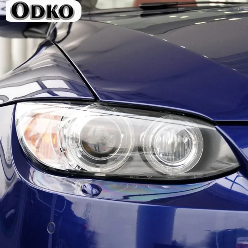 

Тонировка автомобильных фар, дымчато-черная защитная пленка, прозрачная наклейка из ТПУ для переднего света для BMW M3 E90 E92 E93 2007-2013, аксессуары