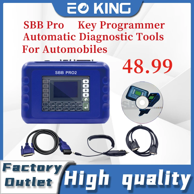 2021 SBB PRO V48.99 Key Programmer Car Diagnostic Auto Tool Add Cars to 2017 Unlimited SBB48.99 Update Of V46.02 SBB2 Key