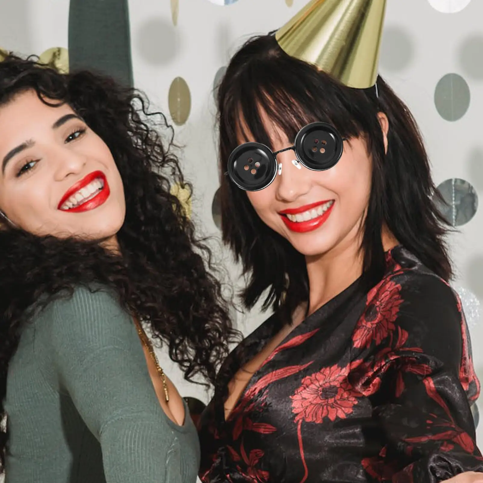 Zabawne okulary z koralikami Coraline Cosplay na Halloween, prezenty na Boże Narodzenie, Halloween i urodziny dla kobiet, mężczyzn i fanów