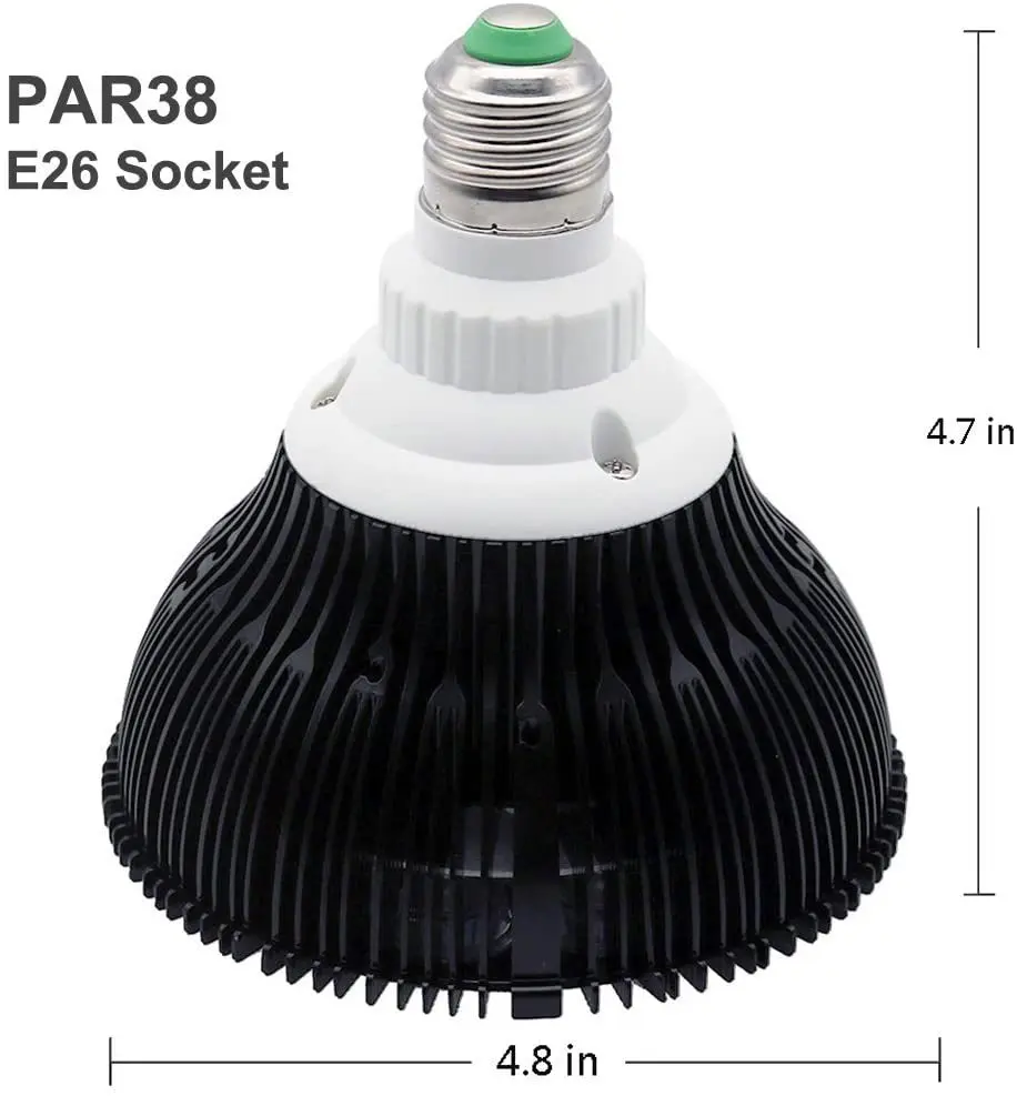 460nm الطول الموجي PAR38 الضوء الأزرق 54W الأضواء E27 E26 المسمار LED ملء الضوء