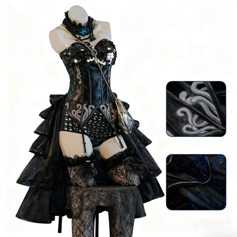 

Game Identity V Cosplay Female Dancer Costume Sexy Shiny Dress Uniform Halloween Carnival Party Clothes Anime Outfits