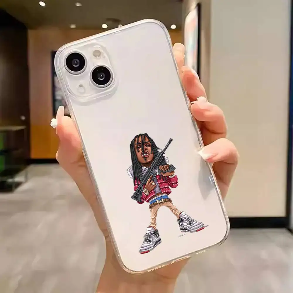 1pc C-chief Keef Phone Case Transparent For IPhone 17 16 15 14 13 12 11 PRO MAX PLUS Mini Soft Skin-friendly Cover