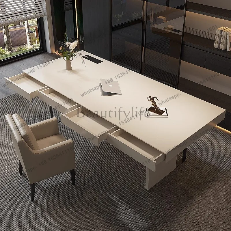 FG Reception Unique Office Desk Aesthetic Luxury Simple Dining Interior Office Desk Standing Minimalist Tavolino Lounge Furnitur