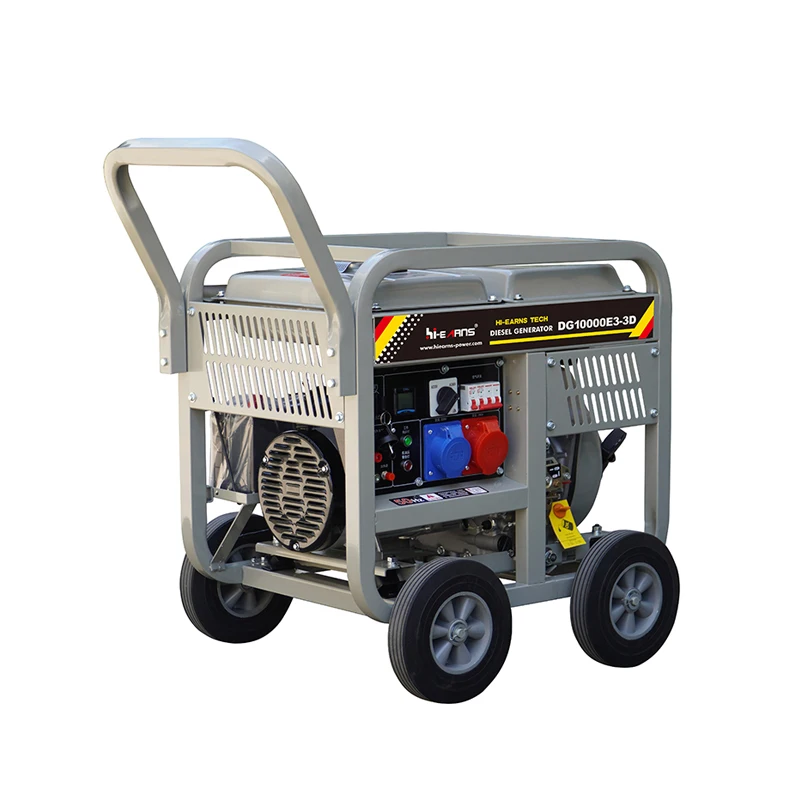 

Hiearns 8kw 220/380V Rated Voltage 50Hz Frequency DG10000E3-3D Small Double-Cylinder Machine Open Frame with Equal Power