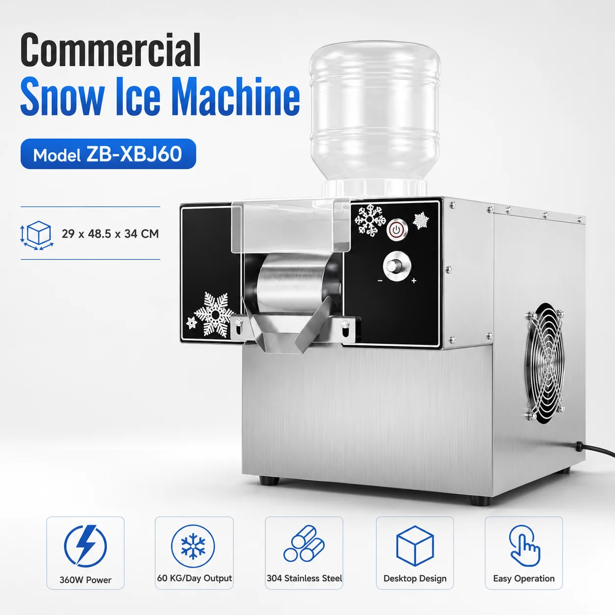 Snow Ice Cream Machine Snow Ice Shaver Machine Europen Snow Flake Ice Machine Korea Bingsu Machine Snowflake Ice Shaving Device