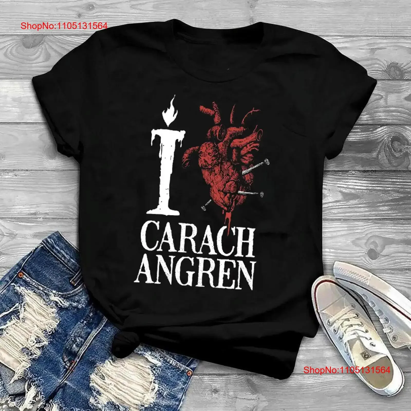 

i Love Carach Angren Greek Black Family T Shirt C243 vintage Washed Breathable graphic Slightly designer clothes Stylish Soft