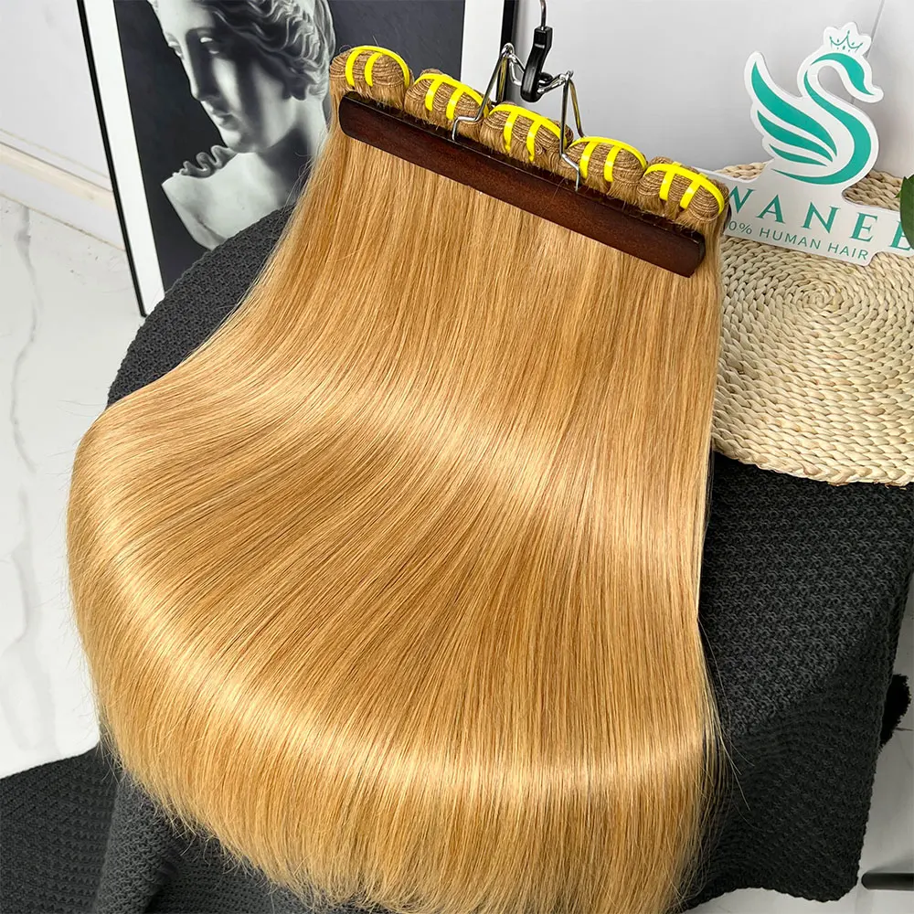 #27 Honey Blonde Bundles Straight Grade 15A 100% Unprocessed Virgin Human Hair Bundles Colored Hair Bundles Extensions