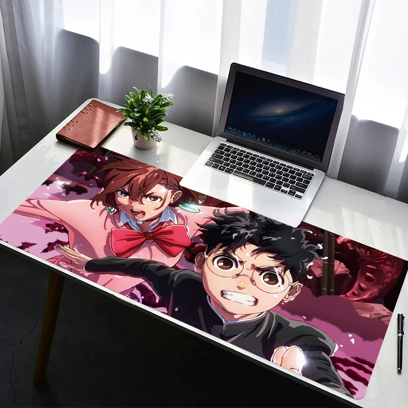 Mauspad PC D-dandadan Rutschfestes Gummi Cartoon Mousepad Laptop Gamer Schrank Tastatur Pad Büro Computer Gaming Schreibtisch Mauspad