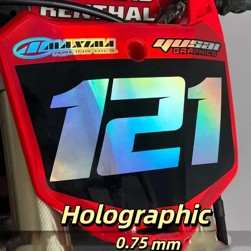 OTOM Motocross Aanpassen Grafische Decals Stickers Kit voor Husqvarna Tc Fc Te Fe 2024-2025 Holografische Chrome Grind Sticker Kit