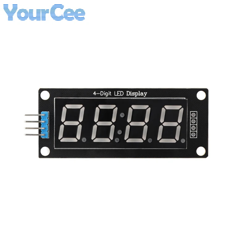 2pcs/1pc TM1637 0.56inch 0.36inch 4-bit Digital Tube Clock LED Display Module Common Anode 7 Segment Clock Red Green Yellow Blue