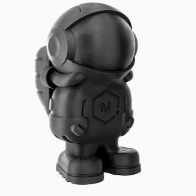 

CNC Machined ABS PEEK POM Nylon PTFE Micro Machining Black Plastic Minimalist 3D Printed Astronaut Miniature Sculpture
