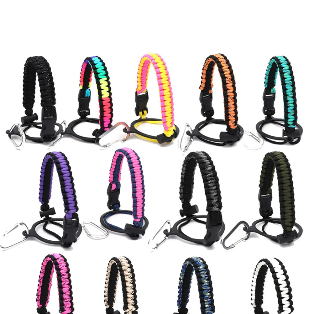 

Water Bottle Rope Portable Outdoor Mountaineering Strap Travel Tote Fits Any Bottle Shape Hiking Camping Sports Random Color