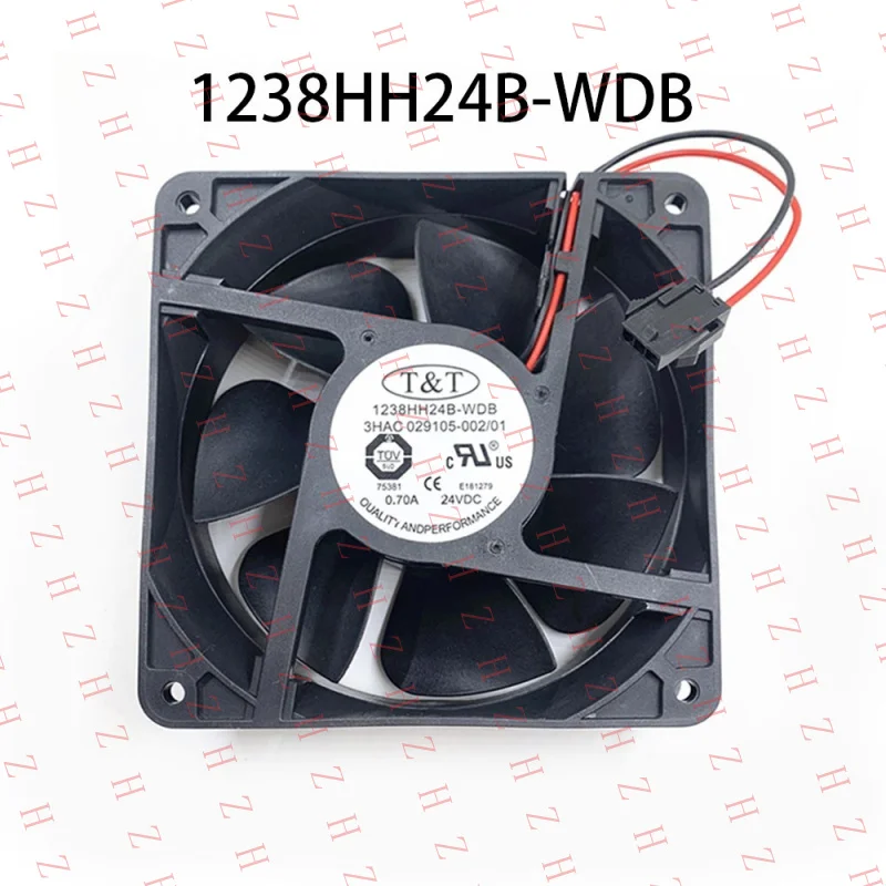 

P+ FOR T&T Axial Cooling Fan 120*120*38mm 1238HH24B-WDB 24V 0.7A Case cooling fan