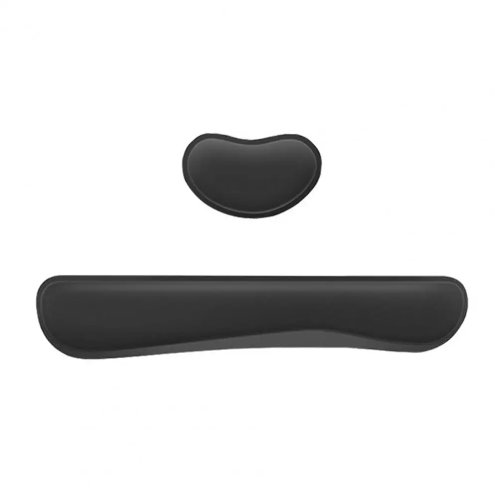 Memory Foam Mouse Pad Set Hand Fatigue Relief Mouse Pad Ergonomic Mouse Pad Keyboard Wrist Set for Pain Relief Easy for Office
