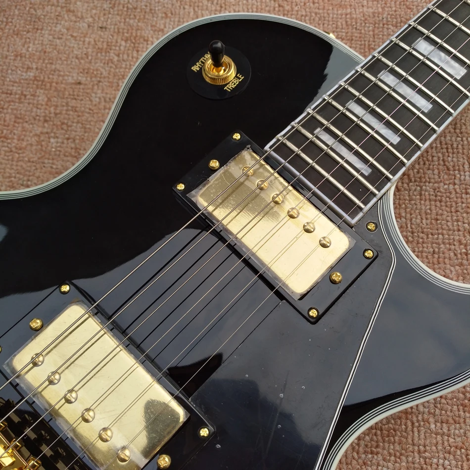 2024 new electric guitar, black ebony binding, There is inventory, gold hardware，free delivery