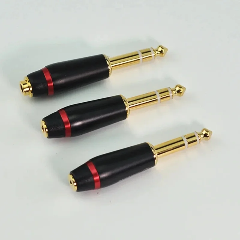 Suitable for Balanced Headphone 4.4/2.5/3.5 Female to 6.35 Male Audio Adapter Plug 4.4 to 6.35 Converter