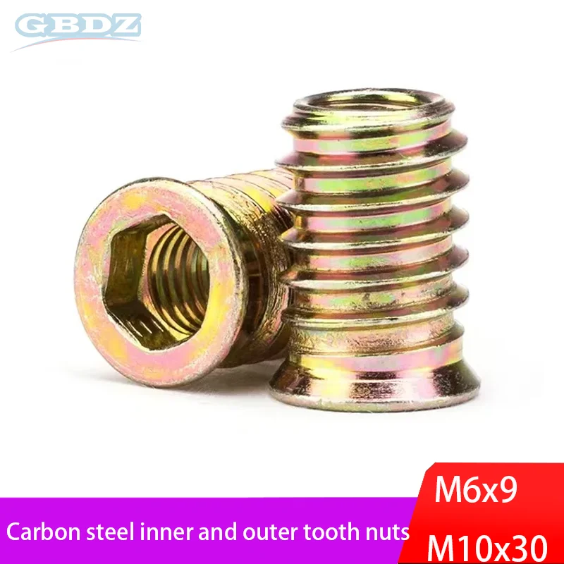 

M6/M8/M10 Carbon Steel Hexagonal Internal and External Nut Pre embedded Anti loosening and Seismic Resistance