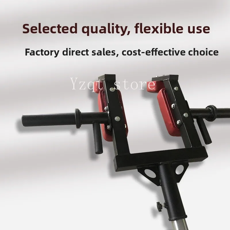 Strength Training Shoulder Barbell Rowing Standing Position Push Heel Push Shoulder Pull Back Hips Hack Squat Trainer