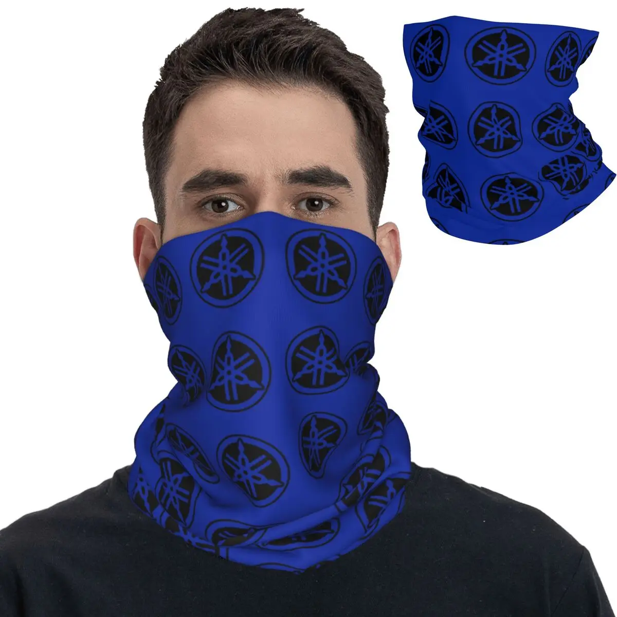 Motorcycle Moto Bandana Neck Gaiter YMH Motorcross Racing Wrap Scarf Multifunctional Headwear Cycling Unisex Adult Washable