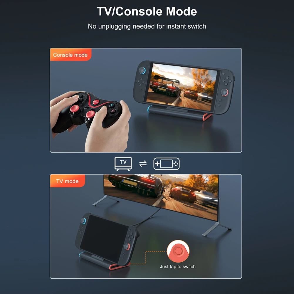 

Док-станция для NS2 с поддержкой HDMI, USB 3.0, зарядная подставка для игровой консоли, адаптер для быстрой зарядки, аксессуары для геймеров