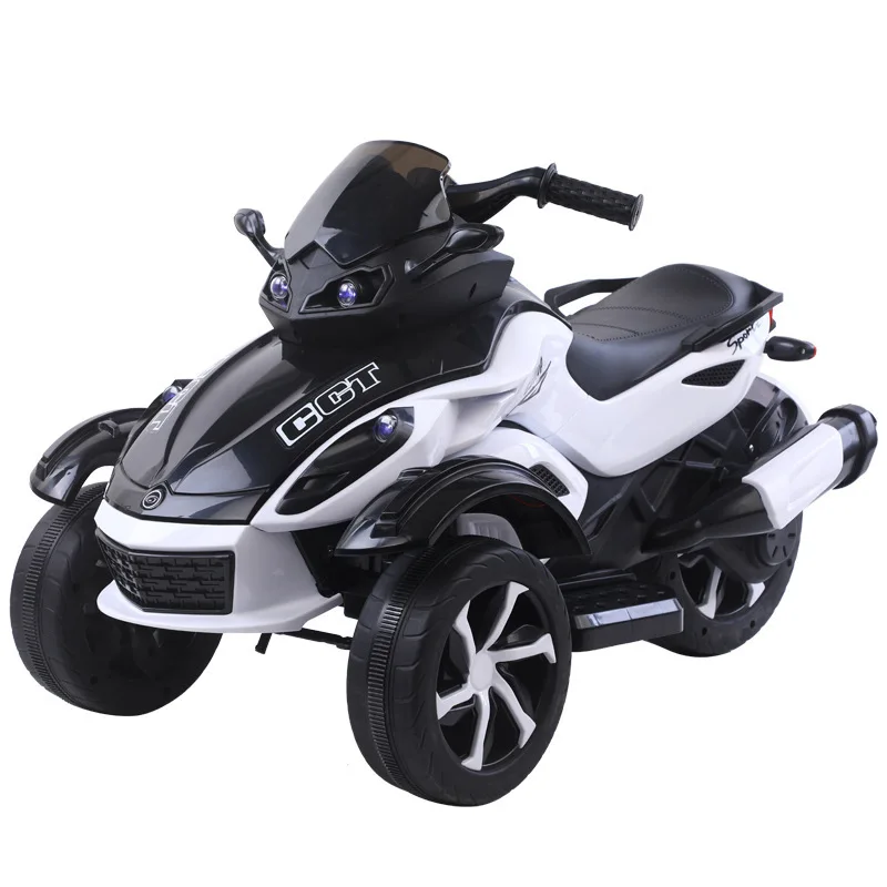 Kids Electric 4‑Wheel Motorcycle Ride On Toy Rechargeable Battery Powered Children Ride‑on Quad Bike With LED Lights Music for