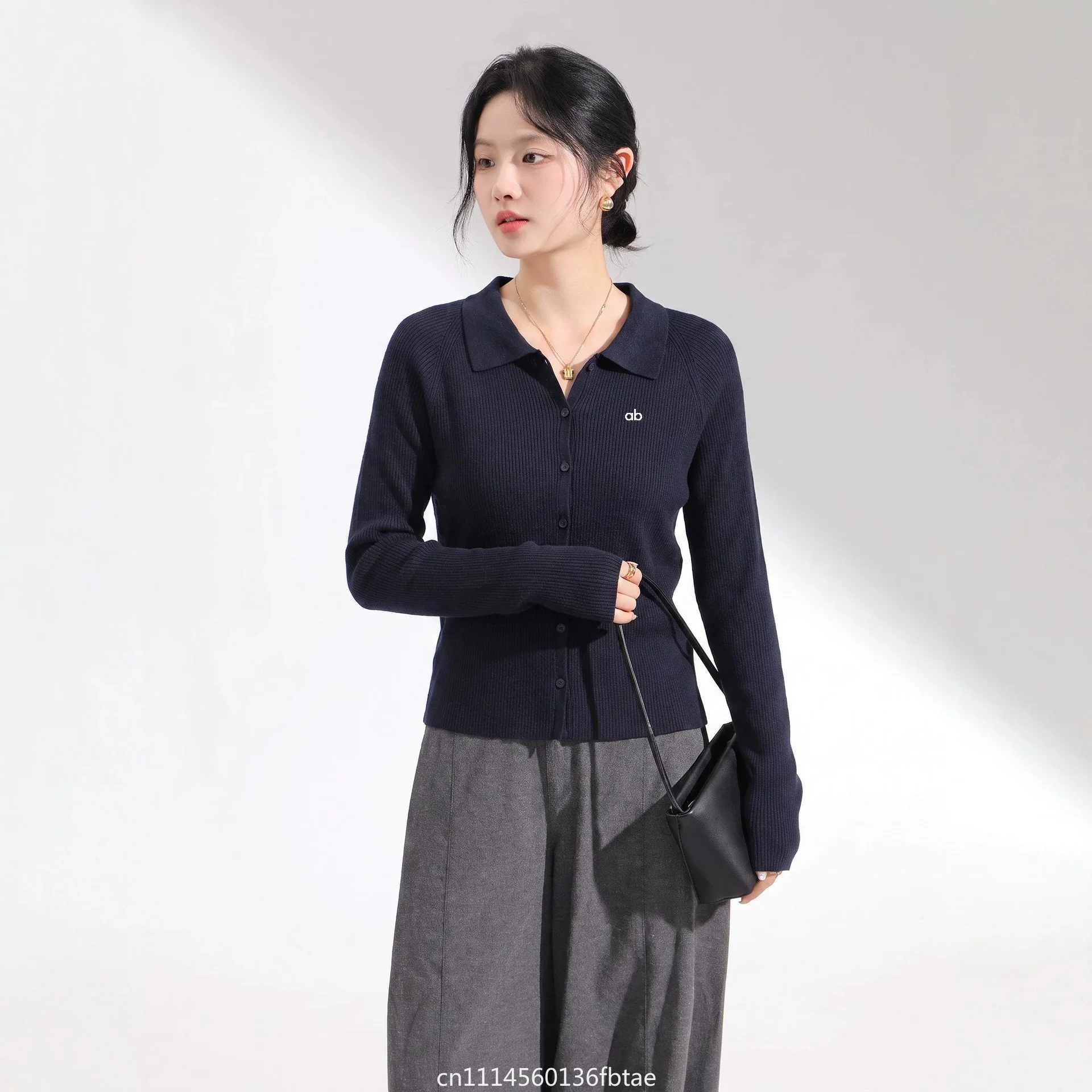 Women Wool Lapel Collar Cardigan Single‑Breasted Long Sleeve Slim Knit Sweater Coat Warm Korean Style Autumn Winter Outerwear