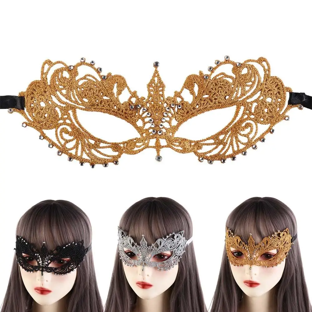

Face Mask Masquerade Cosplay Prom Props Carnival Gift Halloween Supply Venice Mask Party Supplies Dance Masks Lace Masquerade
