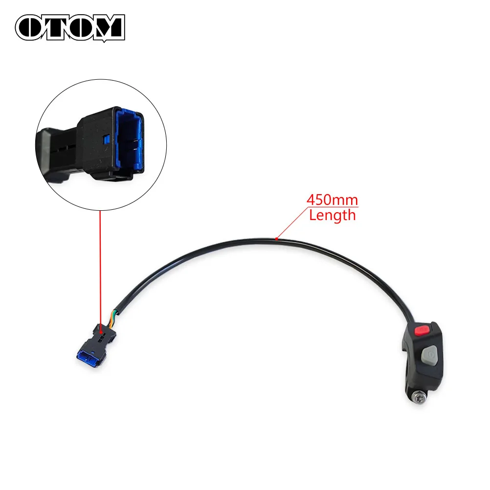 OTOM 2023-2027 Motorrad-Start-Stopp-Schalter Lenker-EIN/AUS-Taste für KTM HUSQVARNA GASGAS SX SXF XC XCF FE TC TE MC ECF – Detail 2