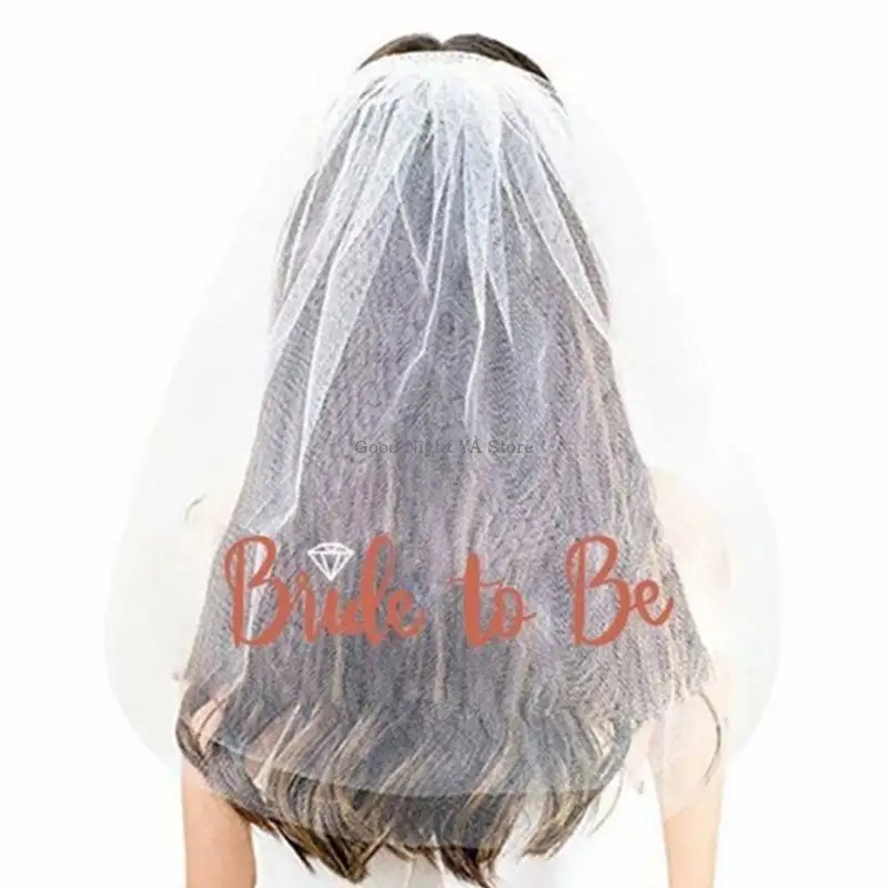 Conjunto 6 unidades para noiva, faixa para noiva, e véu na altura ombros