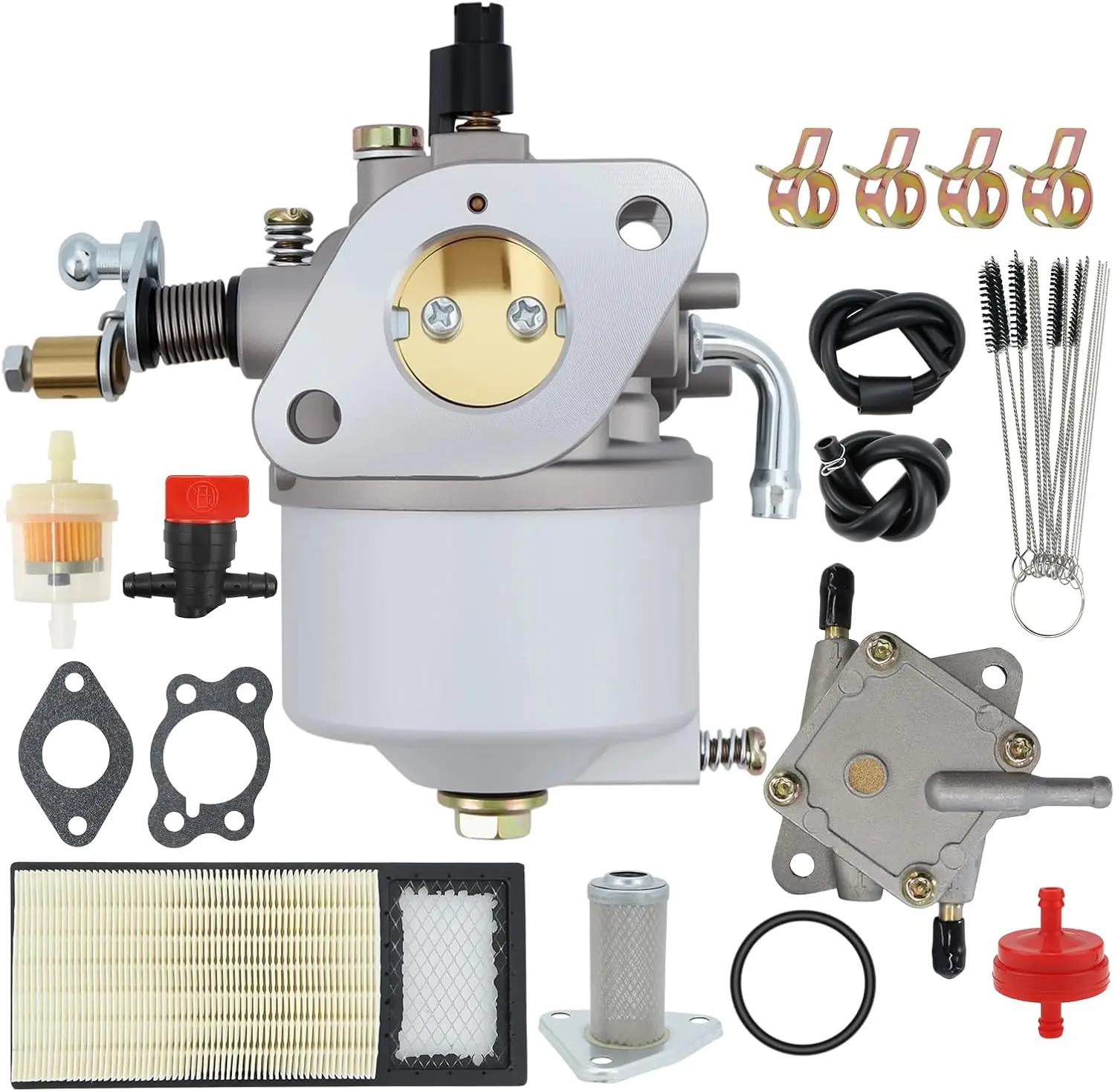 72558-G01 Carburetor for EZGO 96-03 350CC for Robin TXT Medalist 4-Cycle Workhorse ST350 for 1200  with Fuel Pump & Golf Filter