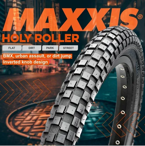 Imagen 1 del producto MAXXIS Holy Roller-neumáticos ultraligeros para bicicleta, neumáticos de 24 ""con cuentas de alambre, 24x2,4, BMX, para escalada, calle, Chocolate