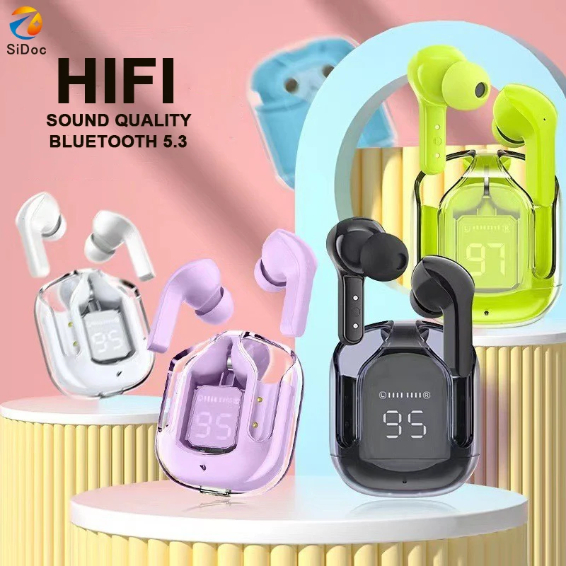 T2 TWS Wireless Earphone Bluetooth 5.3 Headphones Sport Gaming Headsets Noise Reduction Earbuds Bass Touch Control for allphone