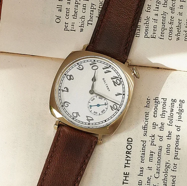 Baltany Men Automatic Watch 38mm Square Mechaical Wristwatch 5ATM Waterproof Sapphire Mirror Oblique Dial ST1701